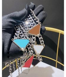 Pendant Necklaces Inverted Triangle P Necklace Men And Women Universal Punk Style Personality Trend Chic Jewellery Luxury Gifts9660632