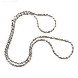 Rope chain silver necklace choker made with the chain called rope all in 925 silver the thickness of this chain is 3.0 mm