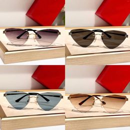 Sunglasses CT Women Man Designer Pilot Lenses Eyewear Driving Outdoor UV400 Vintage Fashion 0399S Sports Sun Glasse