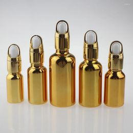 Storage Bottles Design 10ml UV Coating Dropper Bottle With Flower Basket Cover