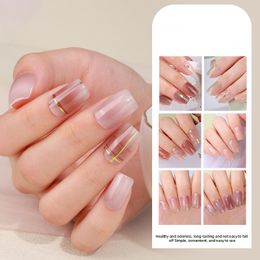 Semi-Cured Gel Nail Strips of 20 Pc and Gel Wraps for Nails, Easy Apply and remove for Salon-Quality Manicure