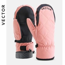 Sports Gloves Extra Thick PU Palm Ski Gloves Winter Snow Outdoor Sport Women Men Warm Snowmobile Motorcycle Windproof Waterproof Snowboard 231212