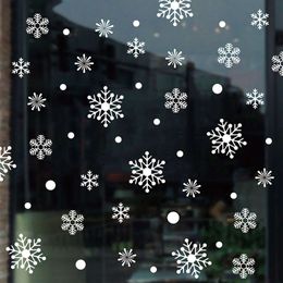 Large Snowflake Wall Stickers Fashion Christmas Window Decor Art Wall Decals for Kids Room Creative Christmas House Decoration