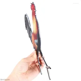 Garden Decorations 1Pcs Rooster Statue Decorative Stakes Realistic Life-Like Double-Sided Acrylic Chicken Yard Art Sculpture For