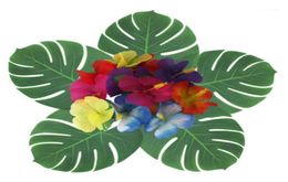 Simulation Leaf Artificial Plant Leaf Palm Tree Hawaii Jungle Beach Theme Party Decoration Rainforest Theme Event11414080