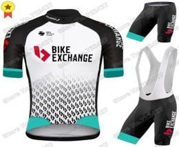 Team Bike Exchange Cycling Jersey Set Men Clothing Summer Race Road Top Suit Bicycle Bib Shorts MTB Maillot Racing Sets1332523