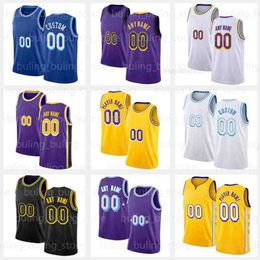 S Jerseys 6 Russell 0 Westbrook Basketball Jersey Black Carmelo 7 Anthony James Davis 23 Mamba LBJ 75th Kuzma Anniversary Lebron Purple Yell P3X7