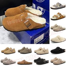 Hot Womens Slippers Platform Trainers Men Birkin Stock Bostons Clogs Sandals Arizonas Fur Slides Loafers Warm flip flops shearling suede Casual shoes Sneaker 35-45