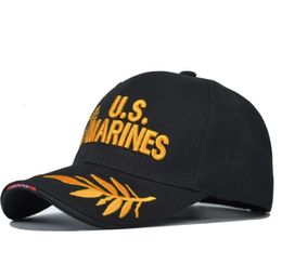 US Marines Embroidered outdoor Baseball casual UV breathable Cap5569847