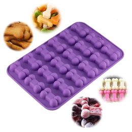 Baking Moulds Puppy Dog Paw Bone Silicone Moulds Chocolate Candy Jelly Ice Cube Treats Soap Mould DIY Cake Decorating Tools 231213