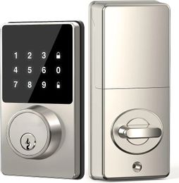 Door Locks Smart Lock with password Keyless Entry Touchscreen Keypads Easy to Instal App Unlock 50 User Codes 231212