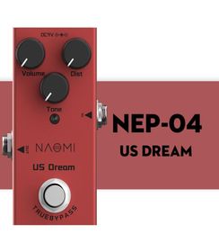 NAOMI US Dream Distortion Guitar Pedal Mini Guitar Effect Pedal DC 9V True Bypass For Electric Acoustic Electric Guitar1100950