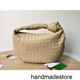 Bag Venetaabottegaa Women Lambskin Designer Jodie Handbags Large Woven Women's Knotting Round Hobo Dumpling Armpit Leather Handbag