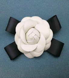 Fashion Black Bow Fabric Camellia Flower Brooch Pin Wedding Party Costume Jewelry Accessories Big Brooches for Women Gifts59150781557339