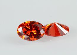 3A Small Size Orange Red CZ Stone 0815mm Round Good Cut Lab Created Cubic Zirconia Loose Gemstone 1000pcslot3659204