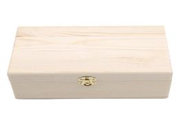 Wooden Storage Box Log Color Pine Rectangular Flip Solid Wood Gift Box Handmade Craft Jewelry Case5529380