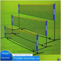 Badminton Sets Portable Badminton Net Easy Setup Volleyball For Tennis Pickleball Training Indoor Outdoor Sports Drop Drop Delivery Sp Dhjl3