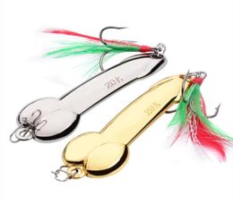 Spoon Fishing Lure Metal Jig Bait Crankbait Casting Sinker Spoons with Feather Treble Hooks for Trout Bass Spinner Baits9076318