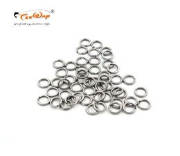 200 pcs Lure Ring Stainless Steel Split Rings for Blank Lures Crankbait Hard Bait Fishing Ring Bass Walleye Fishing UPR1cm3475639