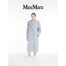 Maxmaras Designer Coats Wool Overcoat Product 101801 Madame Coat 1018013306 Light Blue 40