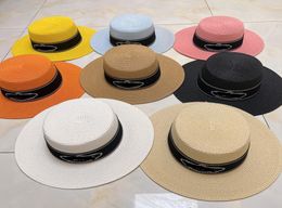 Summer beach sun protection large brim empty top hat beach sun protection women039s black white designer cap in hand yellow ora5383536