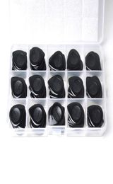 100pcs Heavy 2mm Alice Black Teardrop Waterdrop Jazz Guitar Picks Plectrums With Box4653912