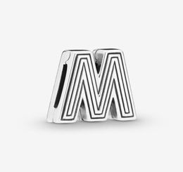 100 925 Sterling Silver Letter M Clip Charms Fit Reflexions Mesh Bracelet Fashion Women Wedding Engagement Jewellery Accessories4393665