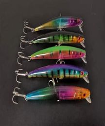 Whole Lot 20 Fishing Lure Minnow CranKbaits Hand Baits Hooks Bass112g115 cm 5 Color 2304168