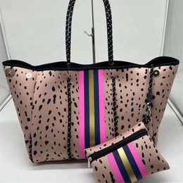 Evening Bags Fashion Waterproof Large Neoprene Capacity Handbag Women Casual Tote Beach Bag Lash Packages227t