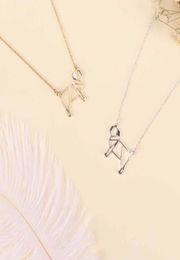 1pc Hollow Alloy Lovely Zodiac Animal Dog Pendant Pug Necklace Gold Colour Lovers Jewellery Accessories High Quality5077374