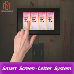 Mysterious Studio Secret Room Escape Game Mechanism Props Electronic Puzzle Alphabet Letter System Smart Screen Touch