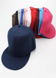 12colors Black Snapback Baseball Caps Hats For Men And Woman Flat Caps Hip Hop Cap Adjustable Dance Summer Snapback Whole7472108