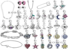 925 Silver Fit stitch Bead 1 Original PAN ME Series Pendant Charms Bracelet Charm Beads Dangle DIY Jewellery Accessories2591204