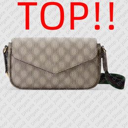 Крестный верх.Mini Bag Ophidia 764961 Envelope // Леди -дизайнерская сумочка кошелька бродяга с клатч