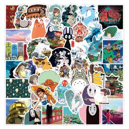 50pcs Miyazaki Hayao caricature compilation cartoon Waterproof PVC Stickers Pack For Fridge Car Suitcase Laptop Notebook Cup Phone Desk Bicycle Skateboard Case.