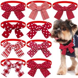 Dog Apparel 50pcs Bulk Bowtie For Small Dogs Cats Bow Tie/Bowties Fashion Pet Grooming Accessories Supplies