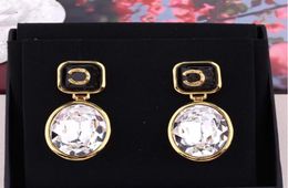 Top quality drop earring with transparent and black Colour diamond for women wedding Jewellery gift PS36734604957