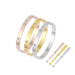 High-quality Bangle designer bracelet stainless steel screwdriver ladies bracelets lovers Valentine's Day gift fashion jewelr3140