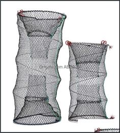 Fishing Sports Outdoorsfishing Aessories 4 Sizes Collapsible Trap Cast Keep Net Crab Crayfish Lobster Catcher Pot Fish Eel Pn Sh7322196