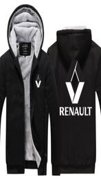 2019 winter hoody renault car logo Men women Thicken autumn Hoodies clothes sweatshirts Zipper jacket fleece hoodie streetwear2726775