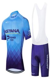 2021 ASTANA Cycling Team Jersey 20D Bike Shorts Set Ropa Ciclismo MenS MTB Summer Pro Bicycling Maillot Bottom Clothing2964364