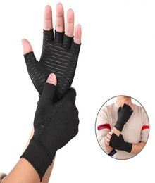 Compression Arthritis Gloves Half Finger Fitness Rehabilitation Relief Hand Pain Pressure Gloves For Sports and Office256e5592723