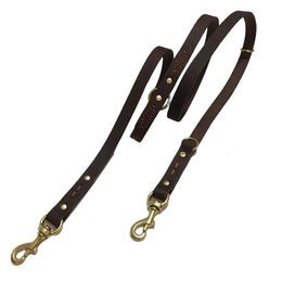 Dog Training Obedience Two Large Leash Real Leather Double Leashes P chain Collar Multifunctional Long Short big Walking Lead 231212