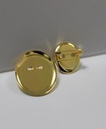 200PCSLOT 20MM 30MM Gold Iron Disc Shaped Brooch Base with Pins Diy Jewellery Findings Accessories2915200