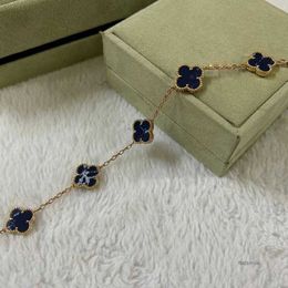 24 Designer Rose Gold Bracelet for Women Luxury Van Clover Trendy Fashion Elegant Party Diamond Jewelry Gift Wholesale B4g1