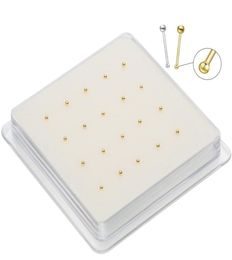 20PcsBox 10mm12mm Dainty Tiny Ball Nose Studs Piercing Jewellery Pircing Nariz Nez Joyera Cuerpo 2202243994325