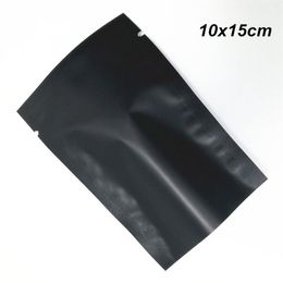 Matte Black 10x15 cm 100pcs Lot Open Top Aluminium Foil Vacuum Packing Pouch for Bake Product Heat Sealed Mylar Foil Vacuum Food St221Q