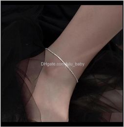 Anklets Jewelry Drop Delivery 2021 Speed Max S925 Sterling Sier All Star Anklet Women Ins Design Small Crowd Feeling Korean Sexy B1376959