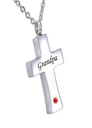 Personalised Jewellery Cross Urn Necklace For Ashes Keepsake grandpa Memorial Urn Pendant Stainless Steel Cremation Jewelry2874532