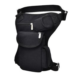 Waist Bags Men Canvas Drop Leg Bag Casual Pack Belt Hip Bum Military Travel Multipurpose Messenger Shoulder Cycling Tactical2500
